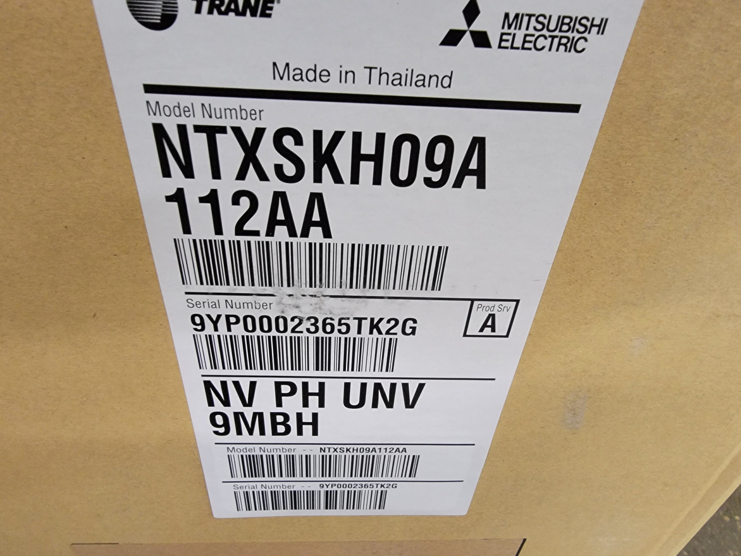 9,000 BTU Single-Zone Inverter OD Heat Pump Mini Split , 17-20 SEER 208-230/60/1 R-410A