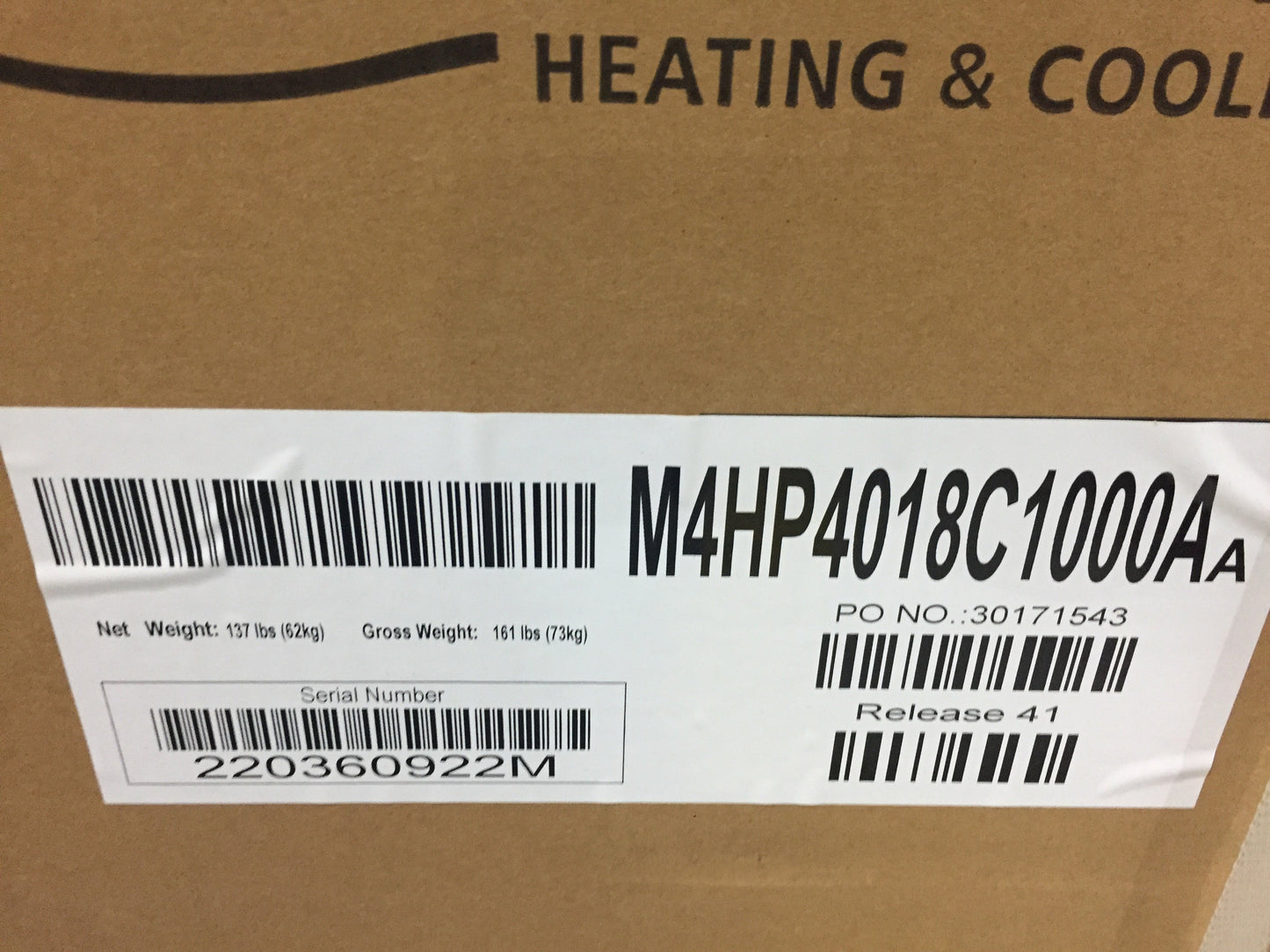 1.5 Ton Split-System Heat Pump 208-230/60/1 R-410A 14 Seer