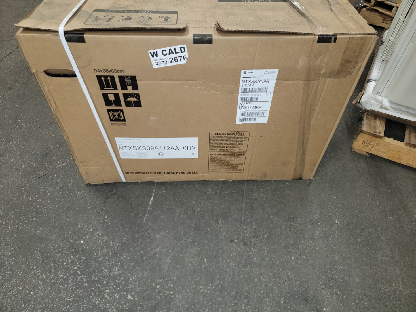 9,000 BTU Single-Zone Inverter-Driven Outdoor Heat Pump Mini Split Unit, 18 SEER 230/60/1 R-410A