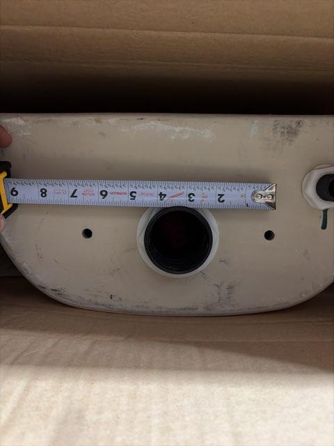 12" Colony Tank with Liner; 4.8LPF/1.28GPF, Bone