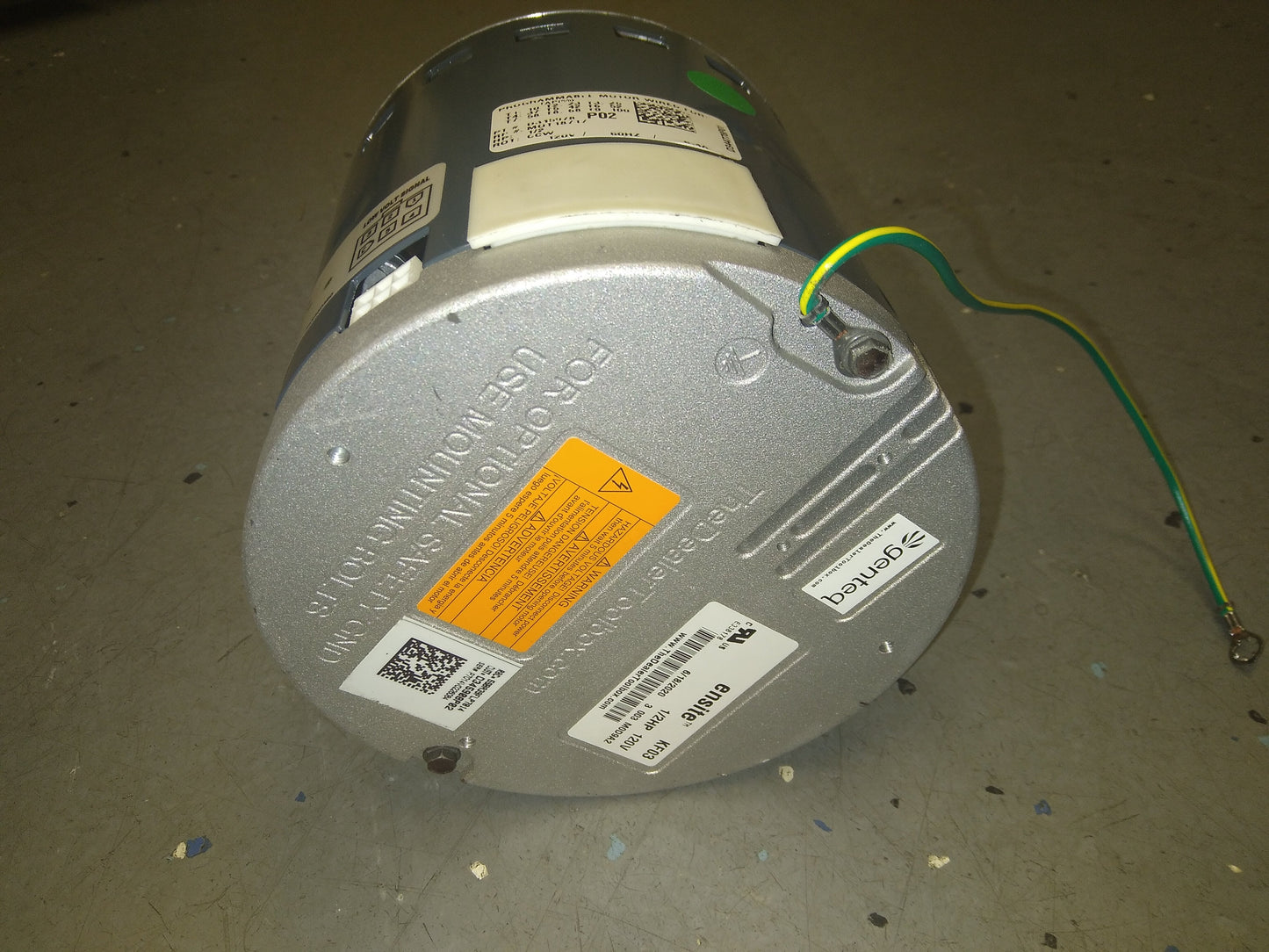 1/2HP Ensite Constant Torque Programmed Blower Motor 120/60-50/1 RPM:1050/Variable Speed