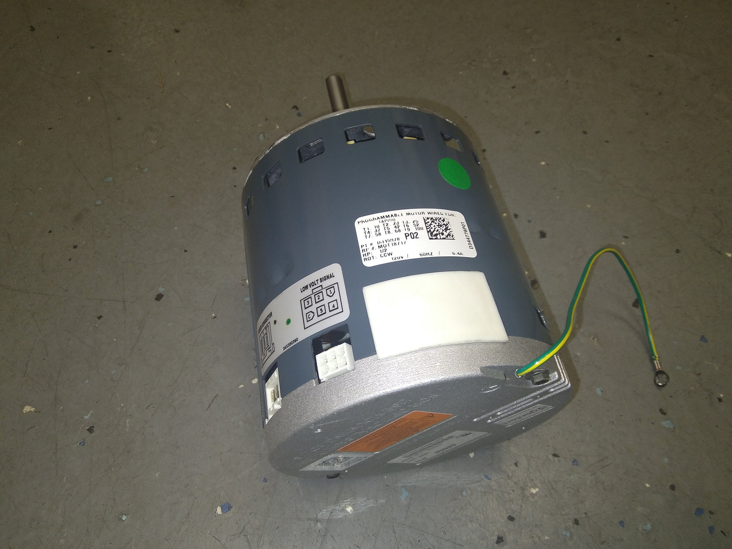 1/2HP Ensite Constant Torque Programmed Blower Motor 120/60-50/1 RPM:1050/Variable Speed