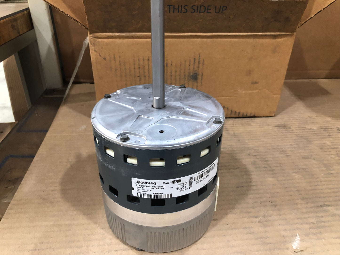Motor de soplador de accionamiento directo programable ECM de 1/2 HP, 120-240/50-60/1 1050 RPM, 1 velocidad