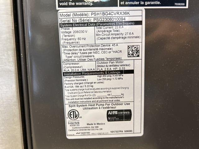 3 Ton Split-System Communicating Inverter Heat Pump 208-230/60/1 R-410A 19 SEER