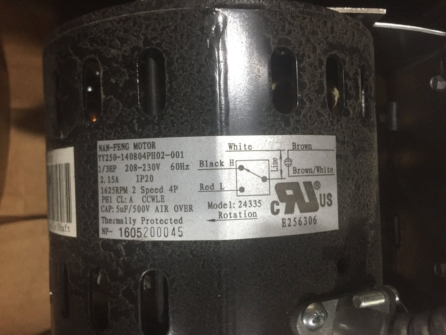 3.5 Ton AC/HP Horizontal Ceiling Mounted Fancoil With 5Kw Heat 208-230/60/1