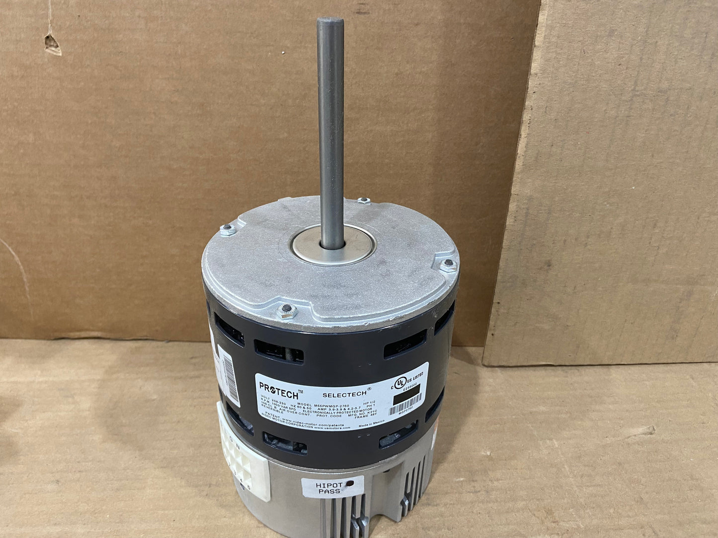 1/2 HP Blower Motor 208-230/50-60/1 1050 RPM Variable Speed