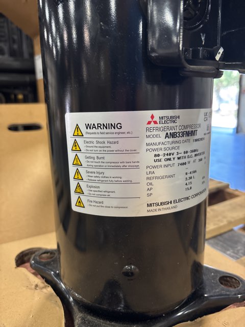 4HP DC Inverter 240/60/3 R-410A Compressor