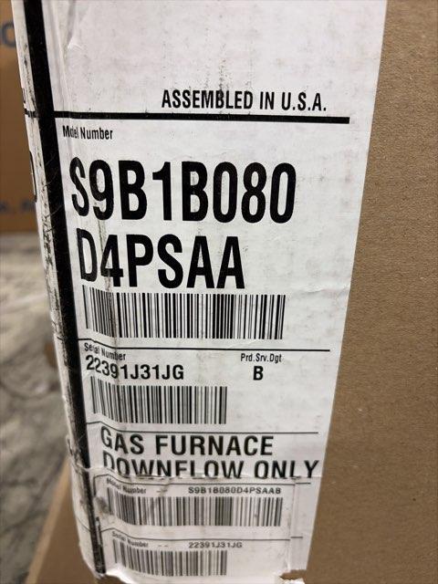 80,000 Btu Single Stage Downflow Natural Gas Furnace 92.1% Afue 120/60/1 1794 Cfm