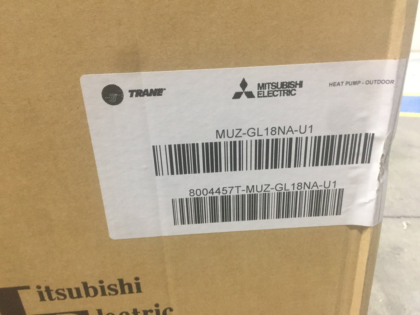 18,000 BTU Single Zone Outdoor Cooling Unit 20.5 SEER 208-230/60/1 R-410A