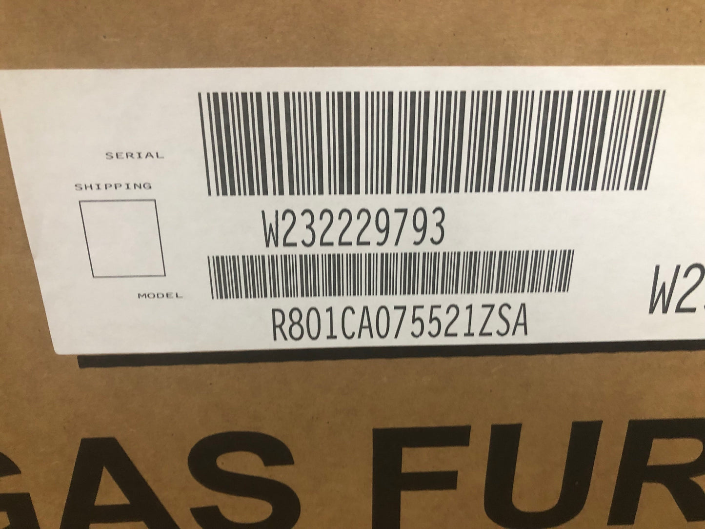 75,000 Btu Classic Series" Single Stage Downflow ECM Natural Gas Furnace