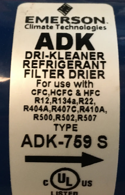 1-1/8"ODF SWEAT 75 CUBIC INCH  MULTI-REFRIGERATION DRI-KLEANER LIQUID LINE FILTER DRIER 