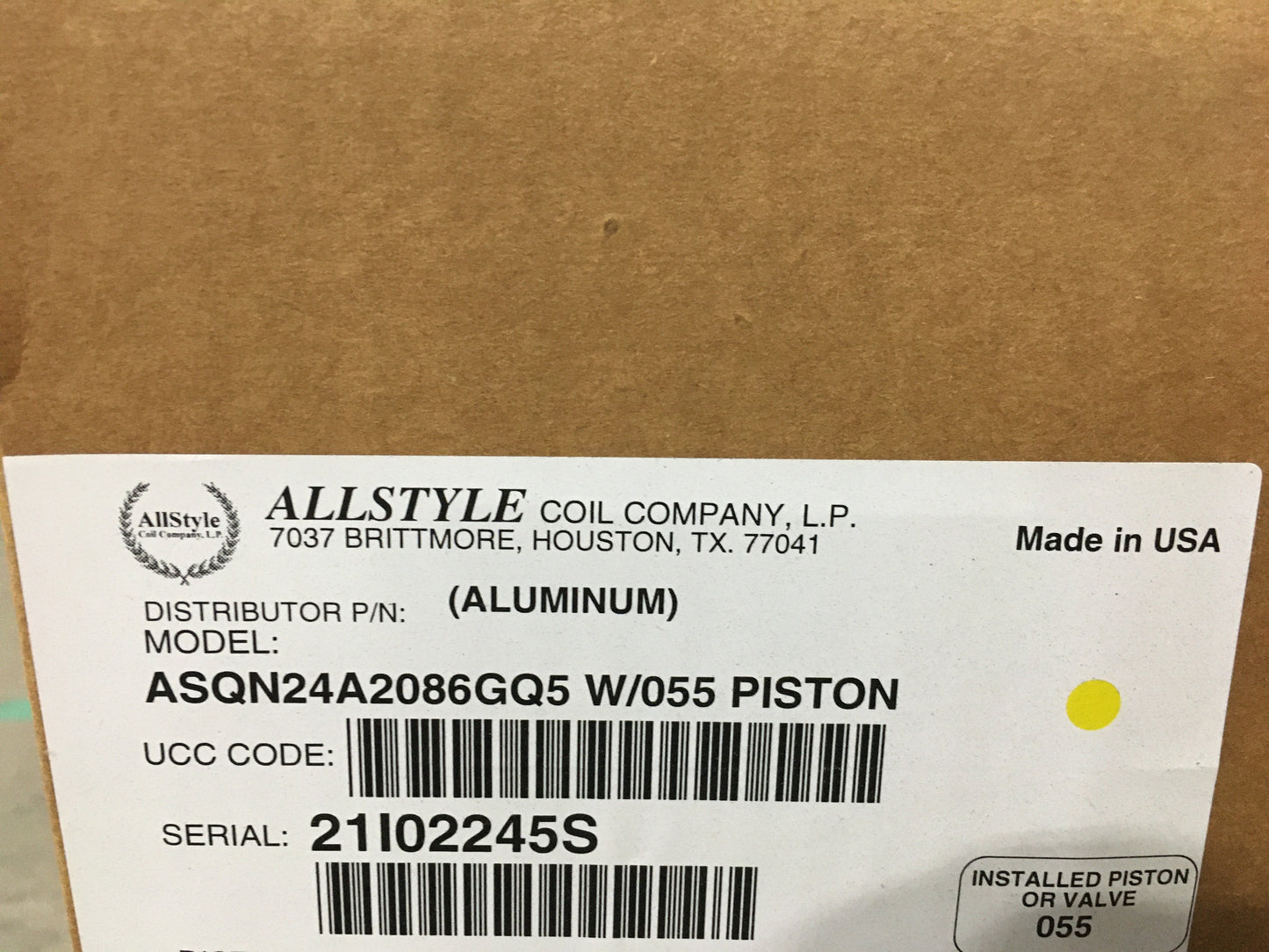 1.5-2 Ton Ac/HP UPFlow/Horizontal Left Cased Aluminum A" Coil