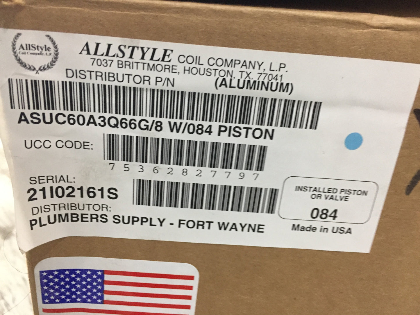 5 Ton AC/HP Upflow Uncased Aluminum A Coil