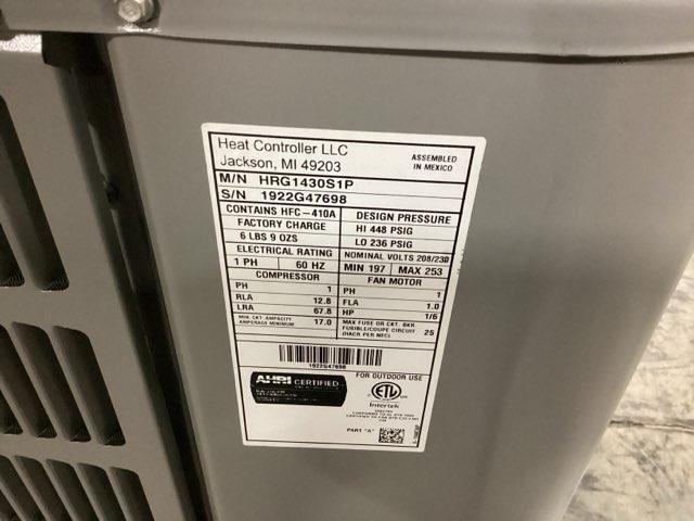2.5 Ton Split-System Heat Pump 208-230/60/1 R-410A 14 Seer