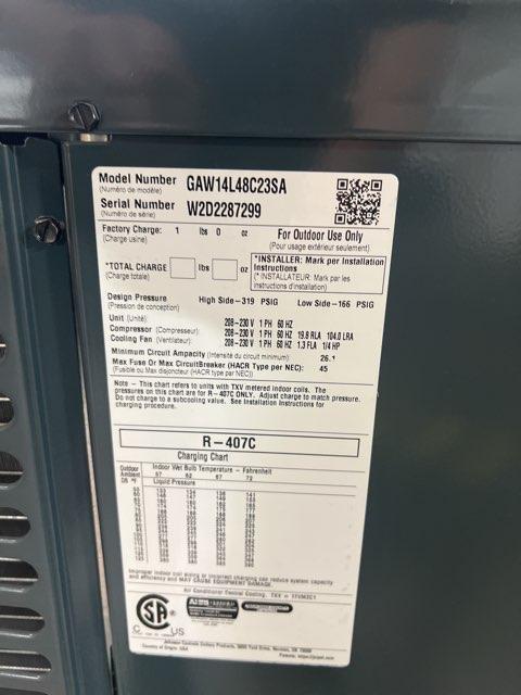 4 Ton LX Series Split-System Non-Communicating Air Conditioner 14 SEER, 208-230/60/1, R-407C