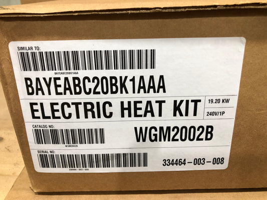 20Kw 240V 1 Phase 80 Amp Electric Heat Kit