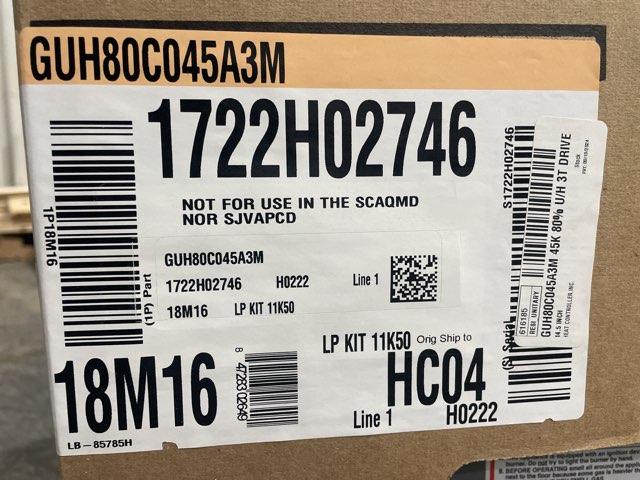 44,000 BTU Single-Stage Upflow/Horizontal ECM Variable Speed Gas Furnace 80% AFUE 120/60/1 CFM: 1200