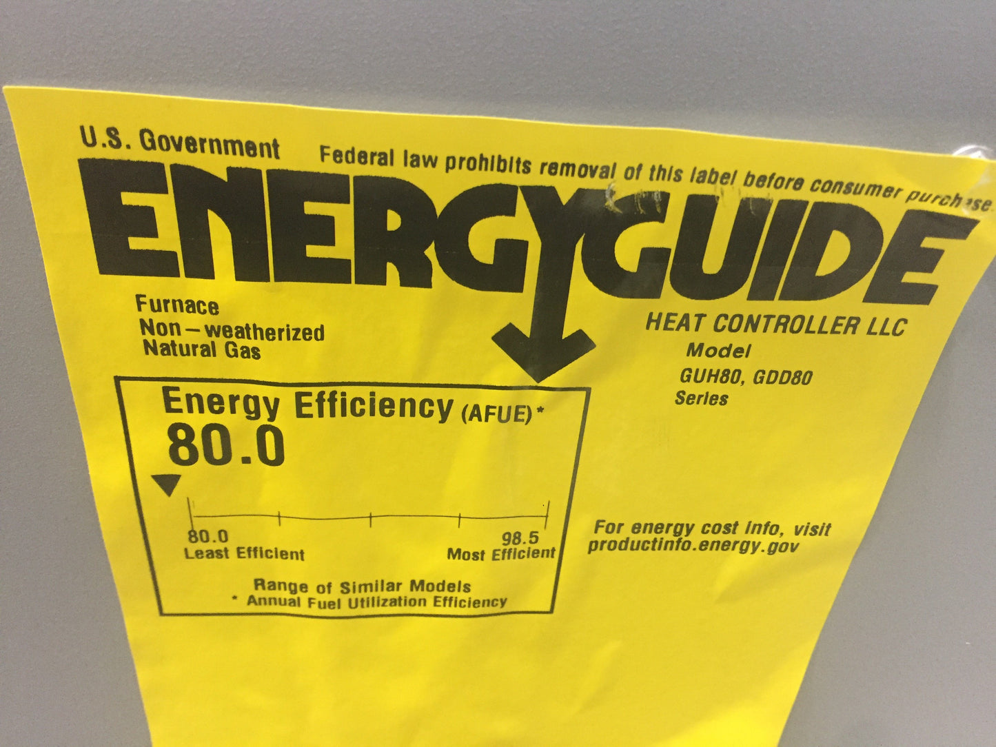 88,000 BTU Single-Stage Upflow/Horizontal ECM Variable Speed Gas Furnace 80% Afue 120/60/1 Cfm: 1600