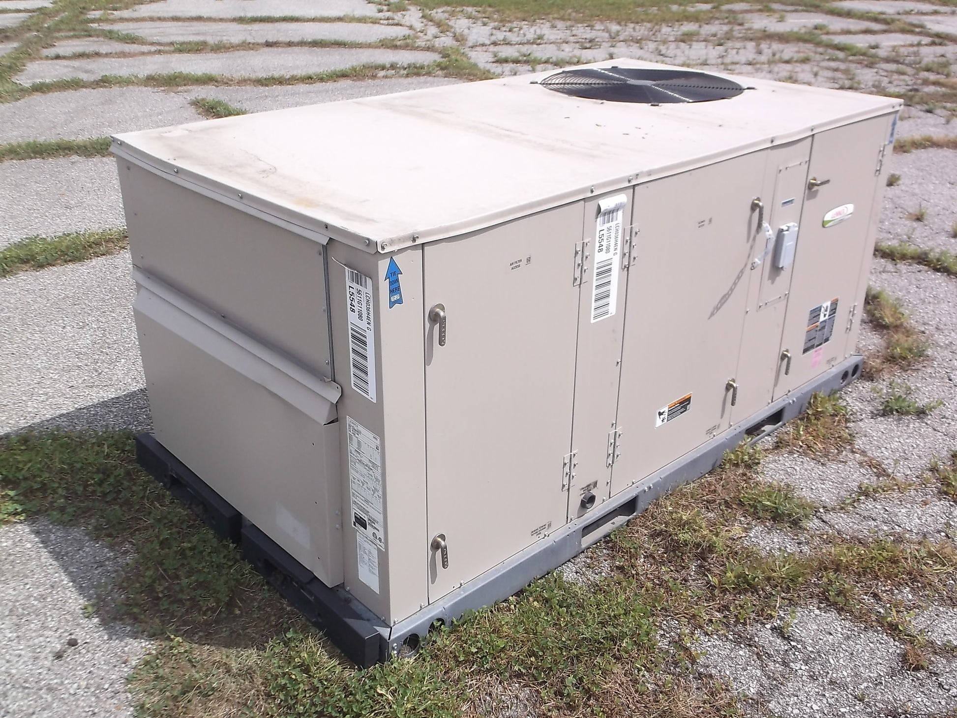 3 TON 2 STAGE COOL CONVERTIBLE ROOFTOP ELEC/ELEC PACKAGE UNIT 460/60/3  NO HEAT 17 SEER R410A