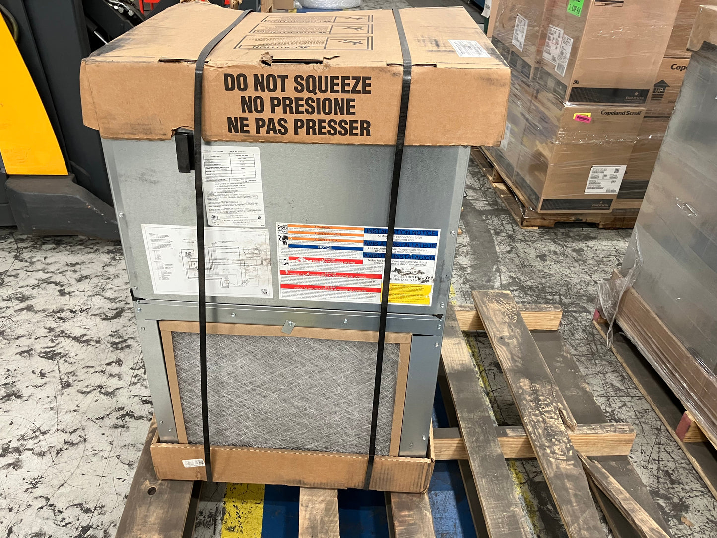 3 Ton AC/HP Wall Mounted Upflow ECM Fan Coil With 8 KW Heat 208/230/60/1 R-410A CFM 1315