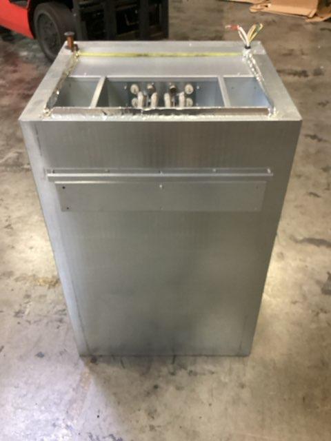 3 Ton AC/HP Wall Mtd Up 2-Stg ECM Fancoil W/ 8 KW Heat Kit 200-230/60/1 R-410A CFM 1200