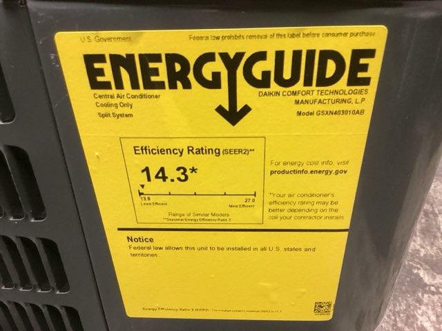 2.5 Ton Split-System Air Conditioner; 208-230/60/1, R410A, 14.3 SEER2