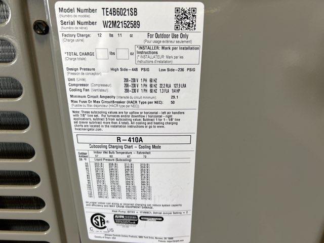 5 Ton LX Series Non-Communicating Split-System Heat Pump; 14 SEER, 208-230/60/1, R410A