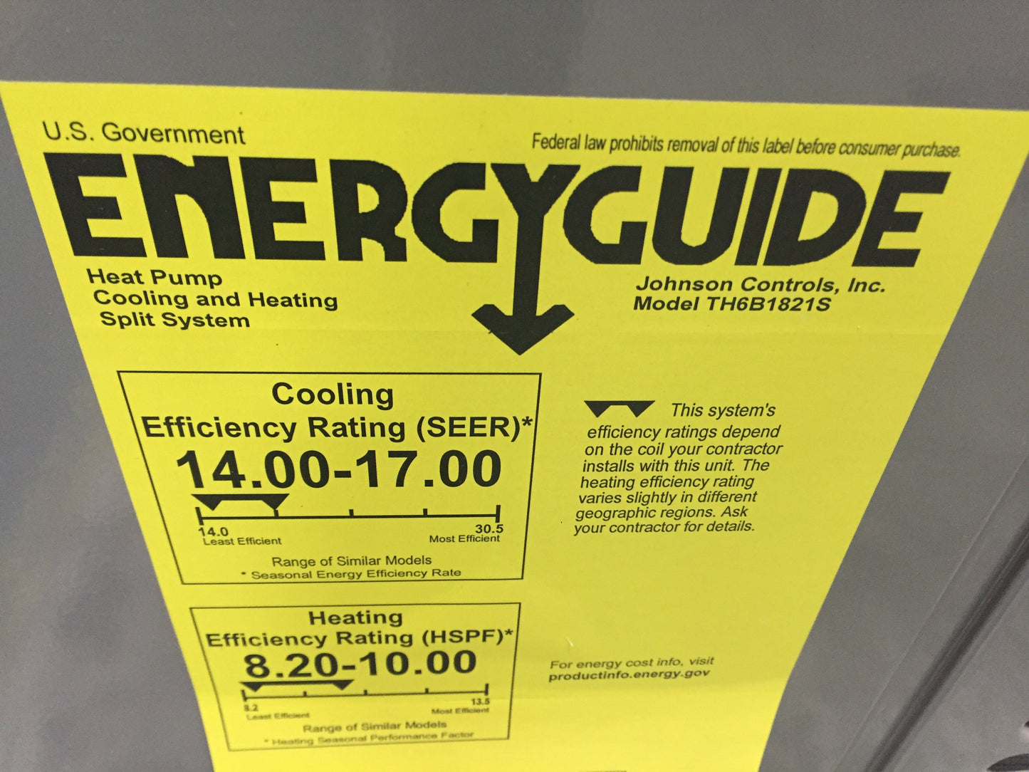 1.5 Ton Split-System Heat Pump 208-230/60/1, R410A, 16 SEER