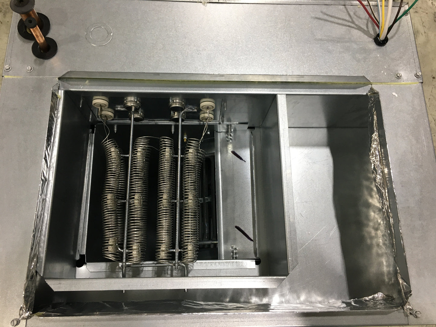 2 Ton AC/HP ECM Wall Mounted Air Handler with 8 KW Heat; 208-240/60/1, R-410A, CFM 800