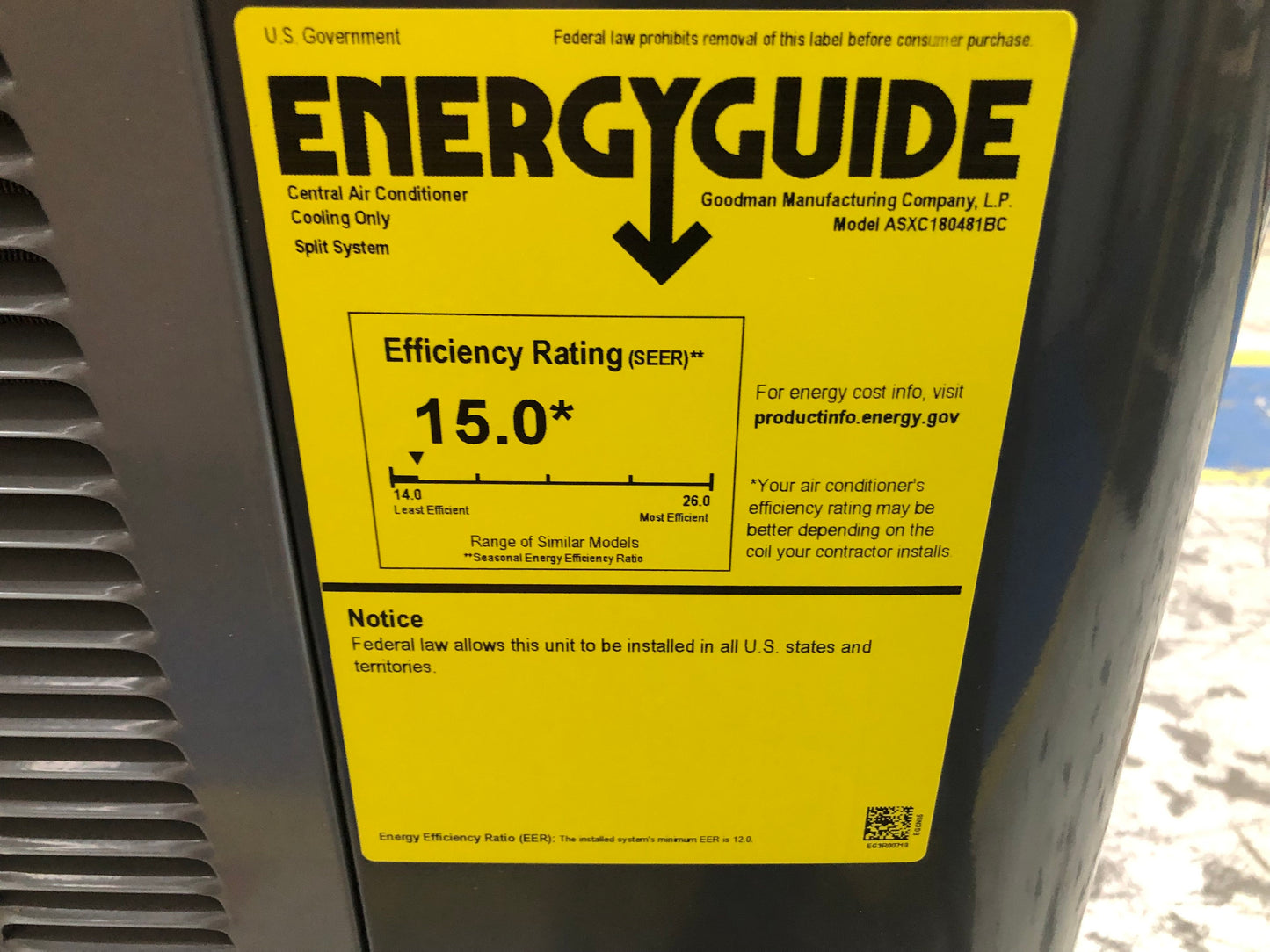 4 Ton Two Stage Split-System Communicating Compatible Air Conditioner 208-230/60/1 R-410A 15 Seer