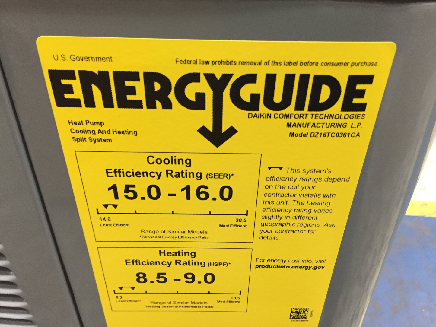3 Ton Split-System 2 Stage Communicating Compatible Heat Pump 208-230/60/1, R-410A, 16 Seer