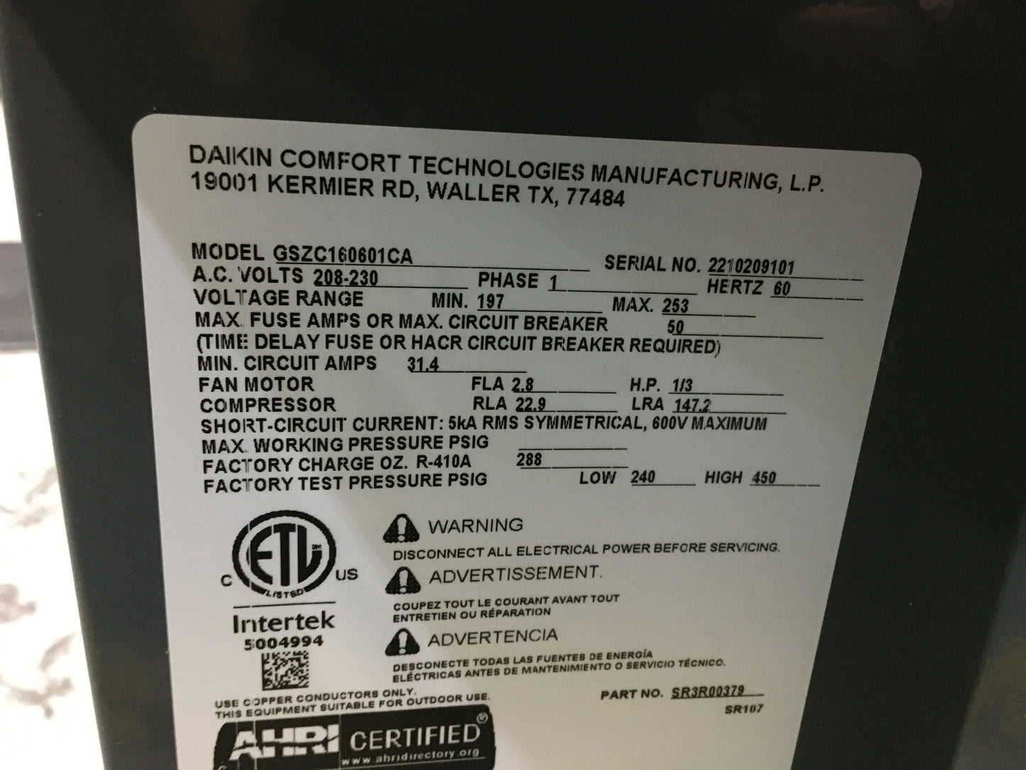 Válvula de inversión de 4 toneladas, 1/2" x 3/4" ODF, para soldar