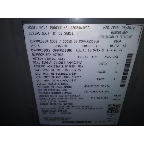2 Ton Communicating Air Conditioner with 2 Ton Communcating Air Handler; 20 SEER