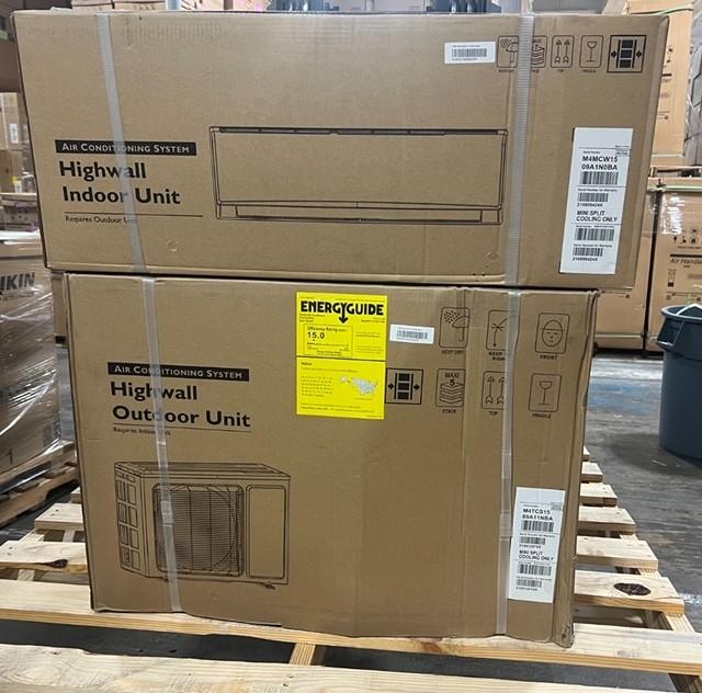 9000 BTU Single-Zone Inverter Air Conditioner Mini Split Set, 15 Seer 208-230/60/1 R-410A