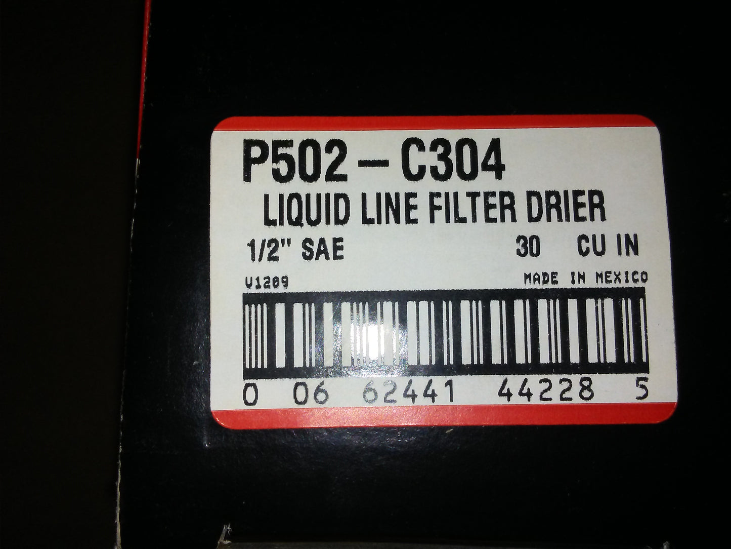 30 CU IN 1/2" FLARE LIQUID LINE DRIER