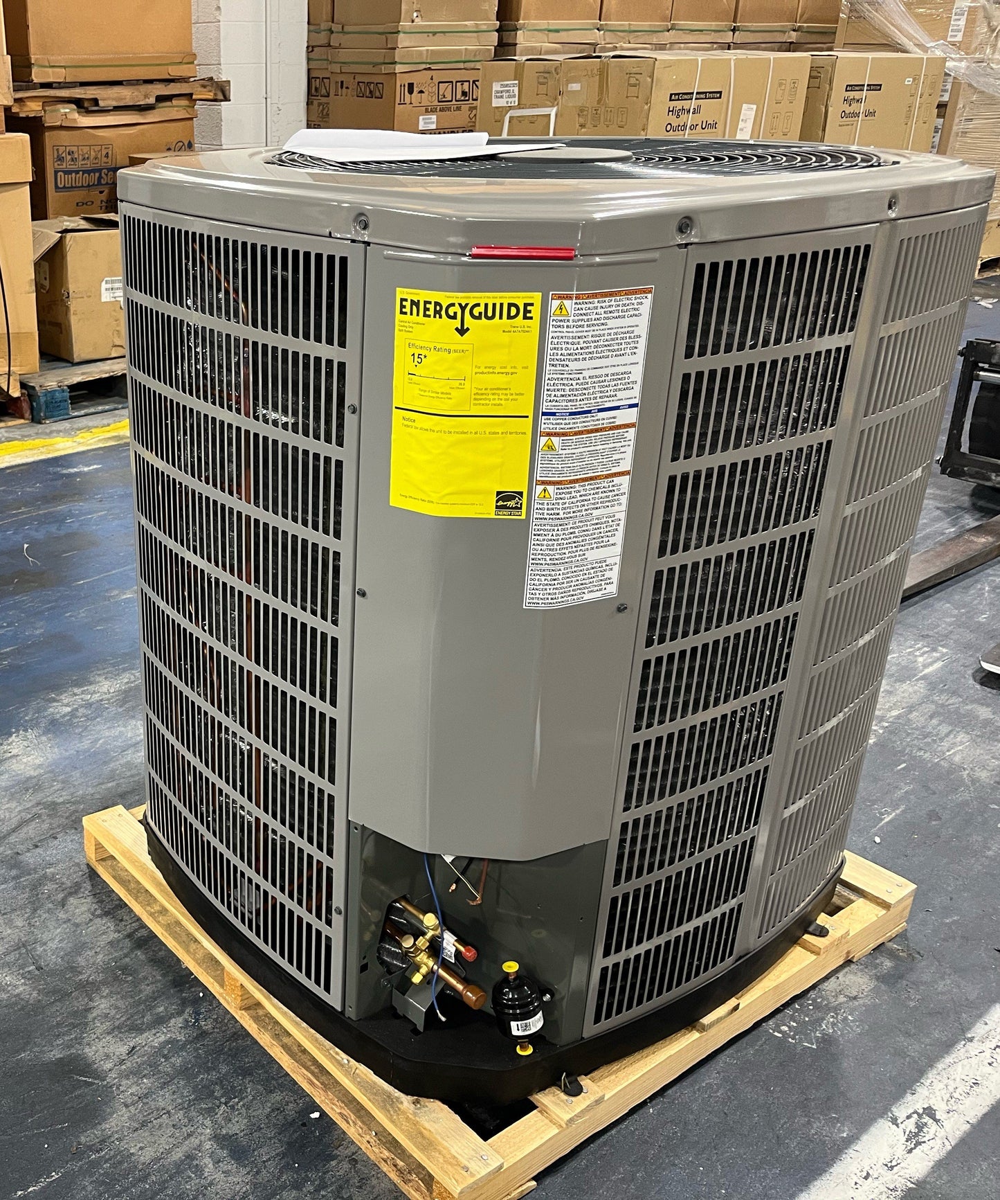 2 Ton Two Stage Split System Air Conditioner 208-230/60/1 R-410A 17 Seer