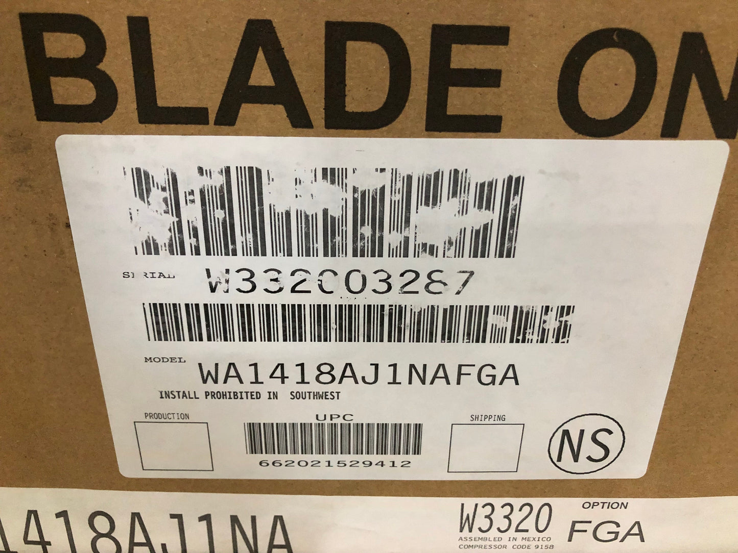 1.5 Ton Split-System Air Conditioner 208-230/60/1 R410A 14 SEER