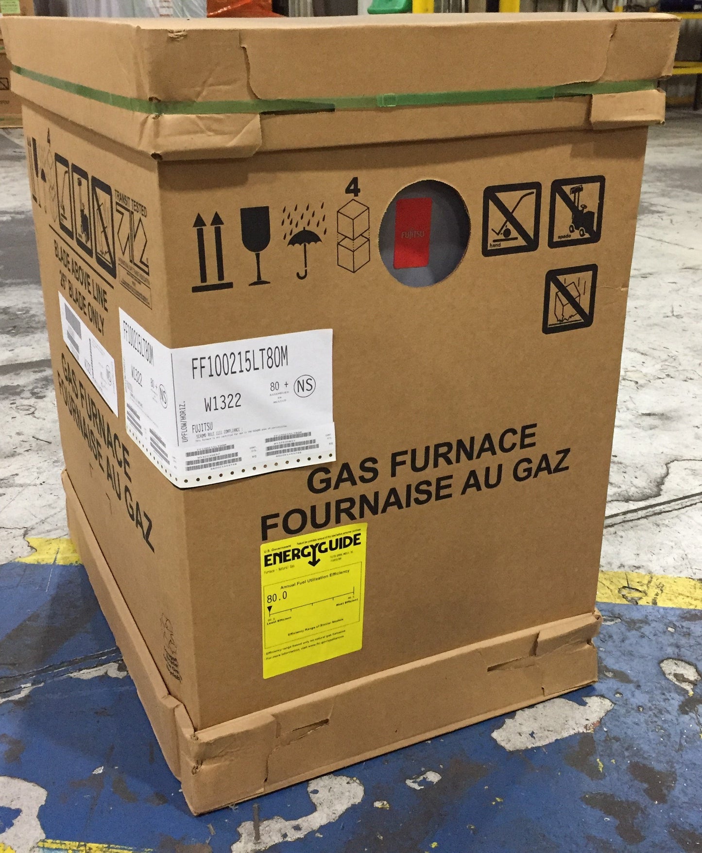 100000 BTU Comm 2 Stage Up/Horiz ECM Var Spd Gas Furnace 80% 115/60/1 Cfm: 2000