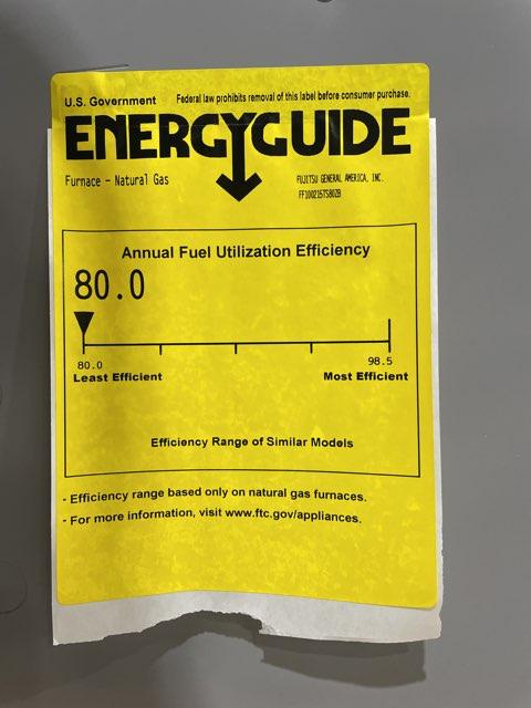 100,000 BTU Single-Stage Upflow/Horizontal ECM Multi Speed Gas Furnace 80% Afue 115/60/1 CFM: 1840