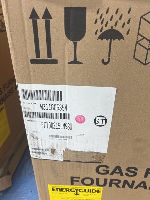 98,000 BTU 2 Stage Comm Compatible Up ECM Var Spd Gas Furnace 98% 115/60/1 CFM: 1750