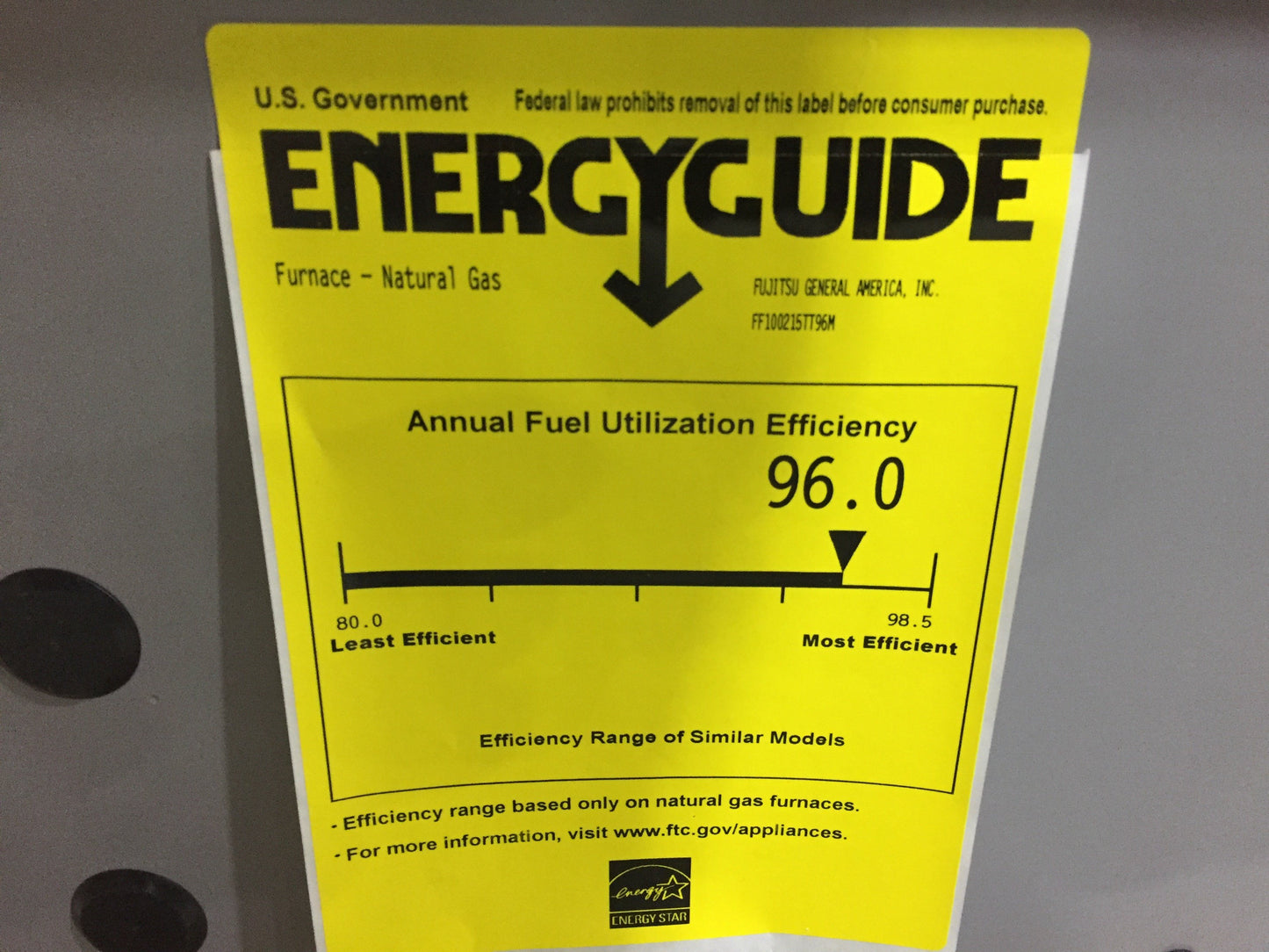 98,000 BTU Two-Stage Multi-Position ECM Multi Speed Gas Furnace; 96% AFUE, 115/60/1, CFM: 1745