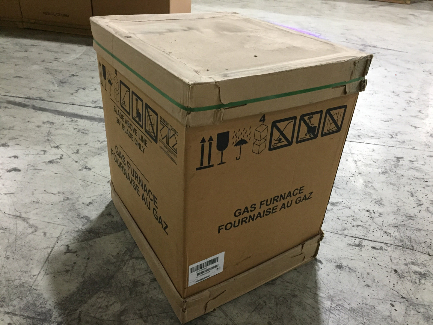 Horno a gas de varias velocidades, ECM horizontal/UPFlow de una etapa, 125 000 Btu, 80 % Afue, 115/60/1 Cfm: 1934