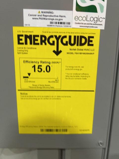 4 Ton Split-System Two-Stage Air Conditioner 208-230/60/1 R410A 15 Seer