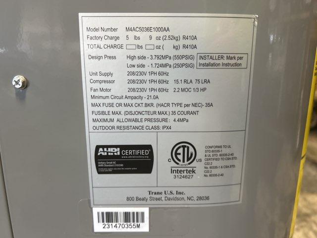 3 Ton Split-System Air Conditioner; 208-230/60/1, R-410A, 14.3 SEER2