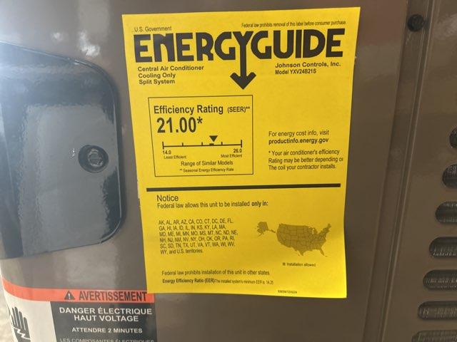 2 Ton Affinity Communicating 2 Stage Split System Air Conditioner 208-230/60/1 R-410A 20 Seer