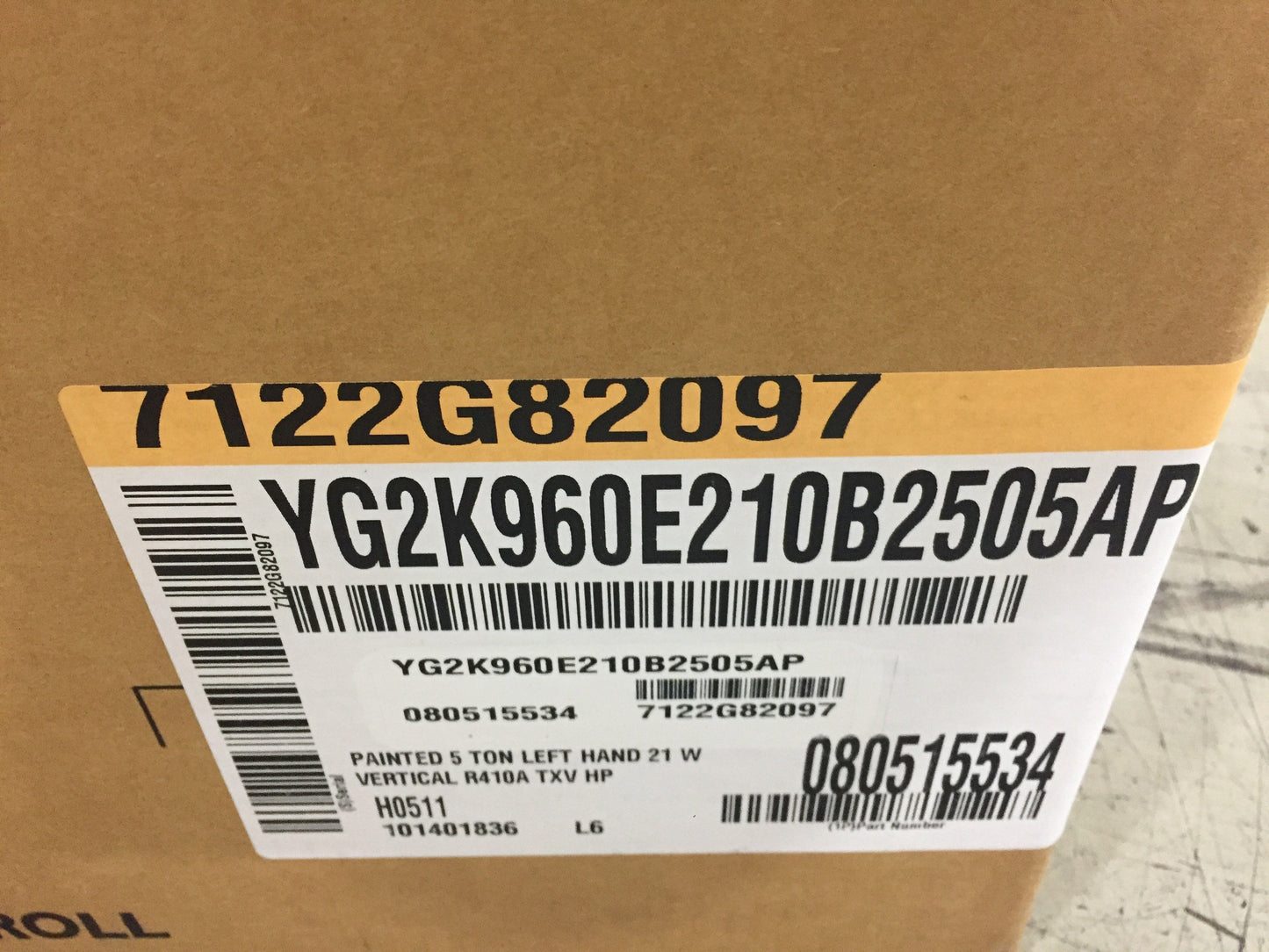 5 Ton AC/HP Upflow Cased A Coil, R-410A CFM 2000