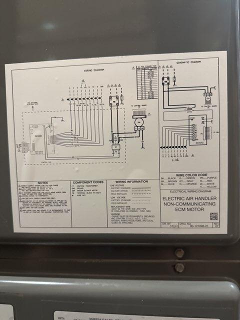 4 Ton AC/HP Multiposition ECM Air Handler 208-240/60/1 R-410A CFM 1600 16 SEER
