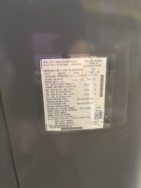 2 Ton Inverter Split-System Communicating Heat Pump 208-230/60/1 R410A 20 Seer