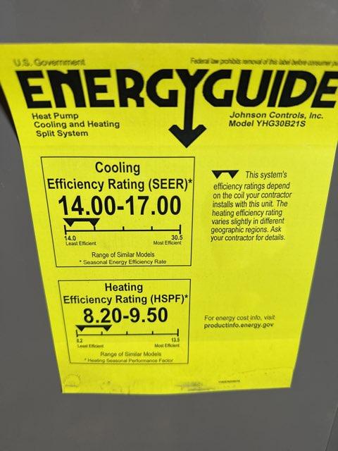 2.5 Ton Split-System Heat Pump; 208-230/60/1