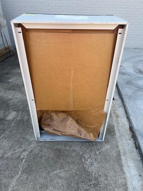 Large Rear Sleeve, Wall Mounting, 8-1/2" Thick Wall, 43-3/4" H x 27-3/8" W x 30" D